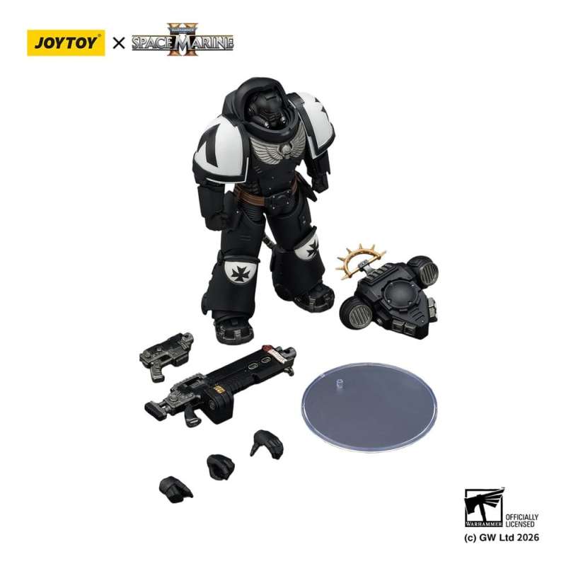 SPOTT-GR Warhammer 40,000 - Φιγούρα Δράσης Black Templars Heavy Intercessor (Game Edition) Μεγέθους 13cm