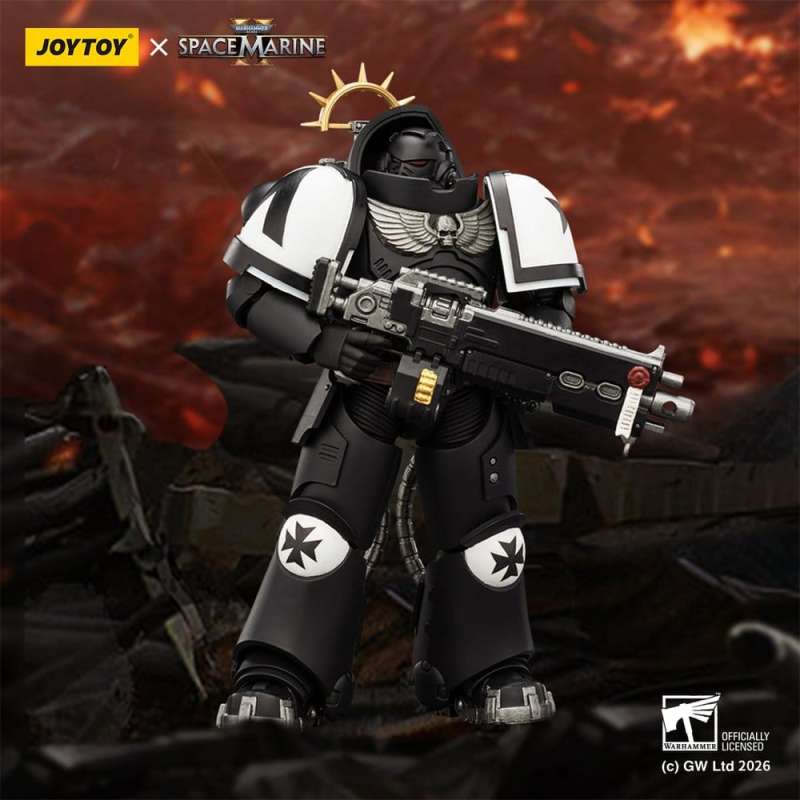 SPOTT-GR Warhammer 40,000 - Φιγούρα Δράσης Black Templars Heavy Intercessor (Game Edition) Μεγέθους 13cm