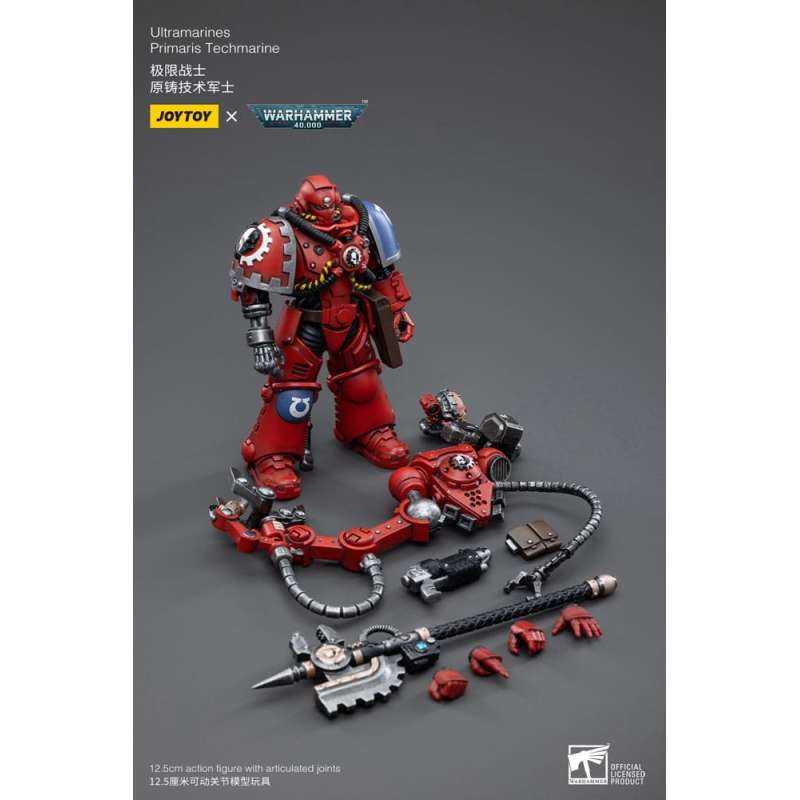 SPOTT-GR Warhammer 40k - Φιγούρα Δράσης (Αναλογία 1/18) Ultramarines Primaris Techmarine Μεγέθους 12cm