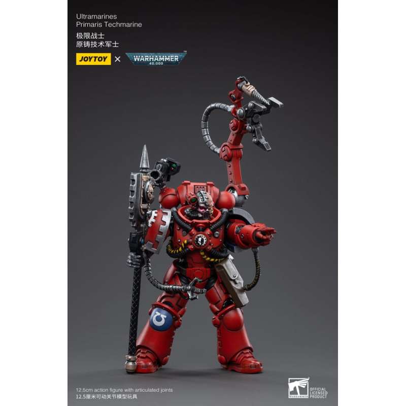 SPOTT-GR Warhammer 40k - Φιγούρα Δράσης (Αναλογία 1/18) Ultramarines Primaris Techmarine Μεγέθους 12cm