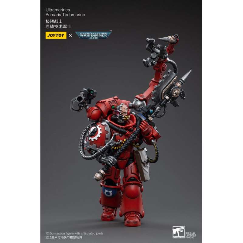 SPOTT-GR Warhammer 40k - Φιγούρα Δράσης (Αναλογία 1/18) Ultramarines Primaris Techmarine Μεγέθους 12cm