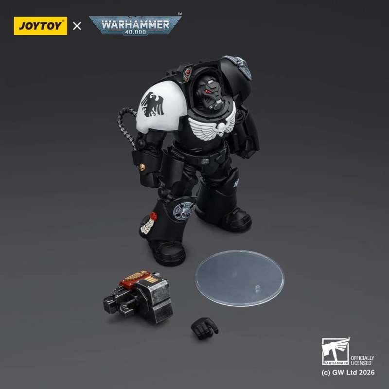 SPOTT-GR Warhammer 40,000 - Φιγούρα Δράσης Raven Guard Terminator 2 With Power Fist and Storm Bolter Μεγέθους 14cm