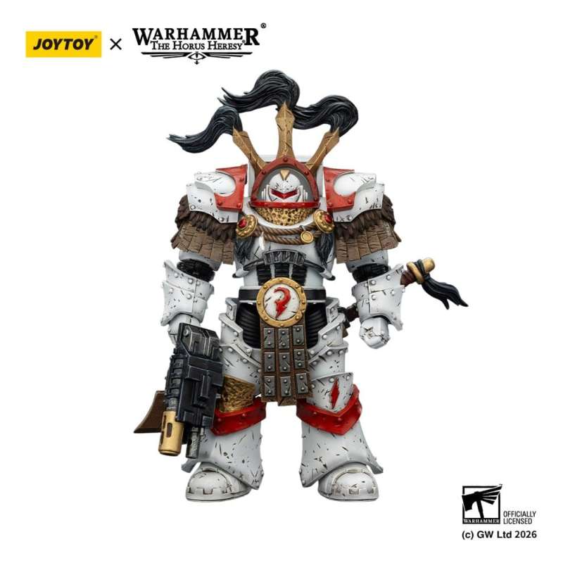SPOTT-GR Warhammer 40,000 - Φιγούρα Δράσης White Scars Legion Praetor in Cataphractii Terminator Armour With Cyber Hawk Chogorian Sword and Combi-Melta Μεγέθους 14cm
