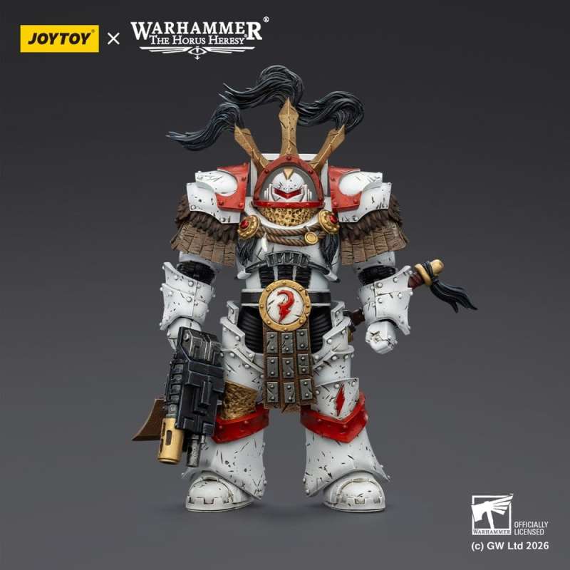 SPOTT-GR Warhammer 40,000 - Φιγούρα Δράσης White Scars Legion Praetor in Cataphractii Terminator Armour With Cyber Hawk Chogorian Sword and Combi-Melta Μεγέθους 14cm