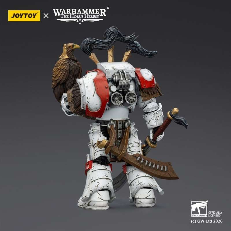 SPOTT-GR Warhammer 40,000 - Φιγούρα Δράσης White Scars Legion Praetor in Cataphractii Terminator Armour With Cyber Hawk Chogorian Sword and Combi-Melta Μεγέθους 14cm