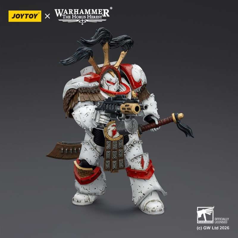 SPOTT-GR Warhammer 40,000 - Φιγούρα Δράσης White Scars Legion Praetor in Cataphractii Terminator Armour With Cyber Hawk Chogorian Sword and Combi-Melta Μεγέθους 14cm