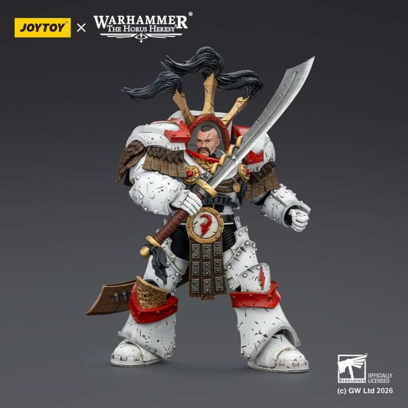 SPOTT-GR Warhammer 40,000 - Φιγούρα Δράσης White Scars Legion Praetor in Cataphractii Terminator Armour With Cyber Hawk Chogorian Sword and Combi-Melta Μεγέθους 14cm