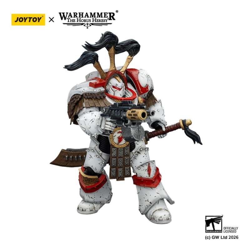 SPOTT-GR Warhammer 40,000 - Φιγούρα Δράσης White Scars Legion Praetor in Cataphractii Terminator Armour With Cyber Hawk Chogorian Sword and Combi-Melta Μεγέθους 14cm