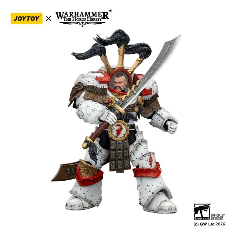 SPOTT-GR Warhammer 40,000 - Φιγούρα Δράσης White Scars Legion Praetor in Cataphractii Terminator Armour With Cyber Hawk Chogorian Sword and Combi-Melta Μεγέθους 14cm