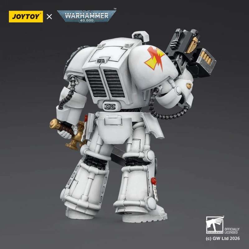 SPOTT-GR Warhammer 40,000 - Φιγούρα Δράσης White Scars Terminator 1 With Power Sword and Storm Bolter Μεγέθους 14cm