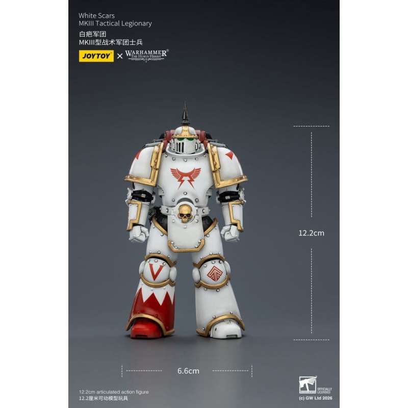 SPOTT-GR Warhammer The Horus Heresy - Φιγούρα Δράσης White Scars MKIll Tactical Legionary Μεγέθους 12cm