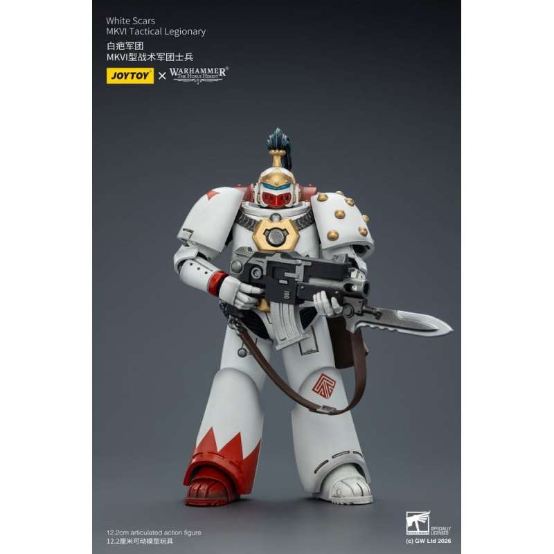 SPOTT-GR Warhammer The Horus Heresy - Φιγούρα Δράσης White Scars MKVI Tactical Legionary Μεγέθους 12cm