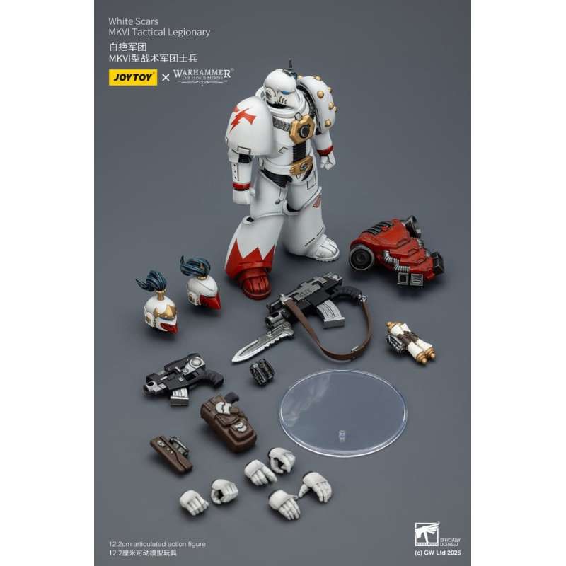 SPOTT-GR Warhammer The Horus Heresy - Φιγούρα Δράσης White Scars MKVI Tactical Legionary Μεγέθους 12cm
