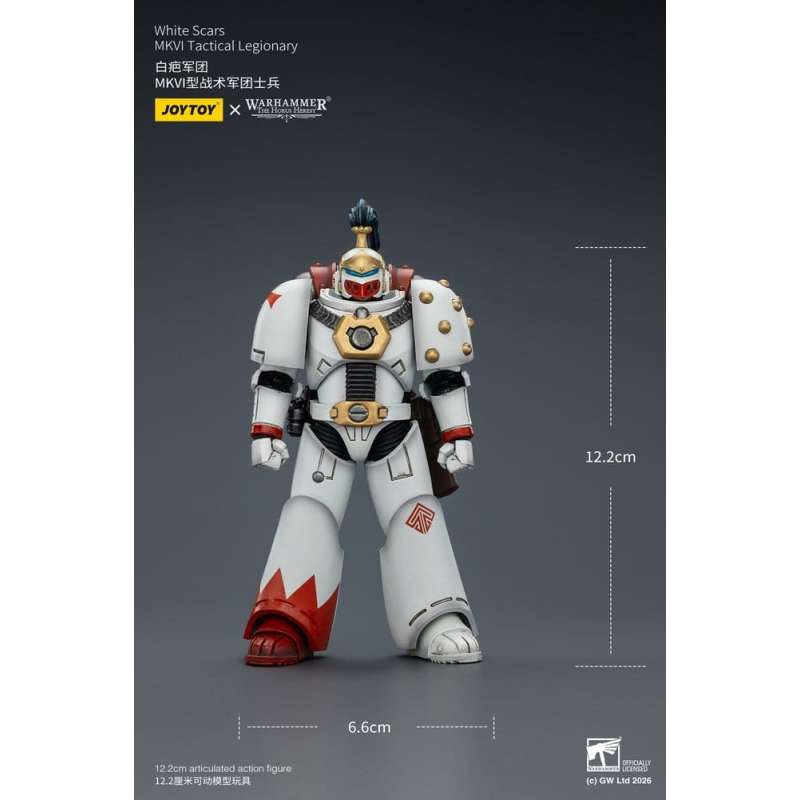 SPOTT-GR Warhammer The Horus Heresy - Φιγούρα Δράσης White Scars MKVI Tactical Legionary Μεγέθους 12cm