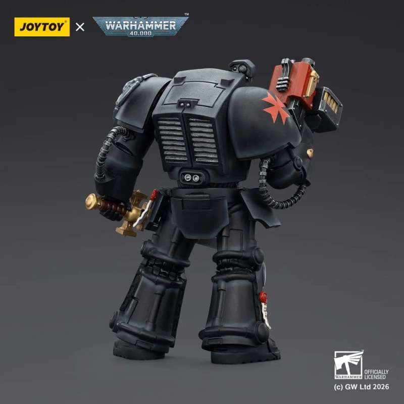 SPOTT-GR Warhammer 40,000 - Φιγούρα Δράσης Black Templars Terminator 1 With Power Sword and Storm Bolter Μεγέθους 14cm