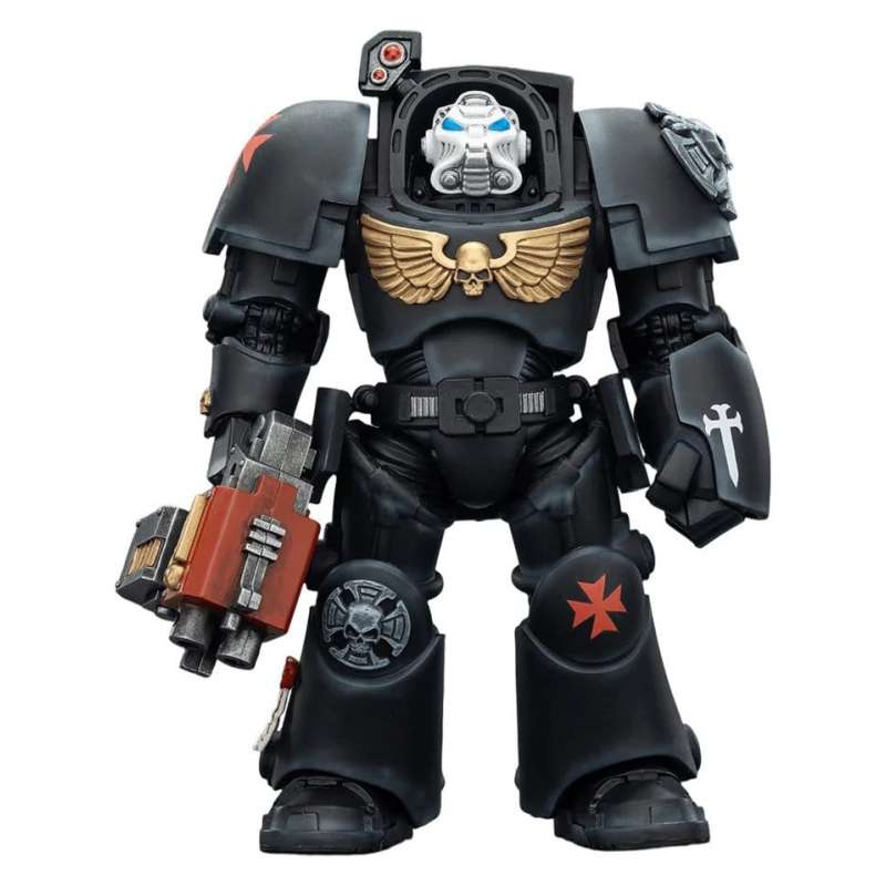 SPOTT-GR Warhammer 40,000 - Φιγούρα Δράσης Black Templars Terminator 2 With Power Fist and Storm Bolter Μεγέθους 14cm
