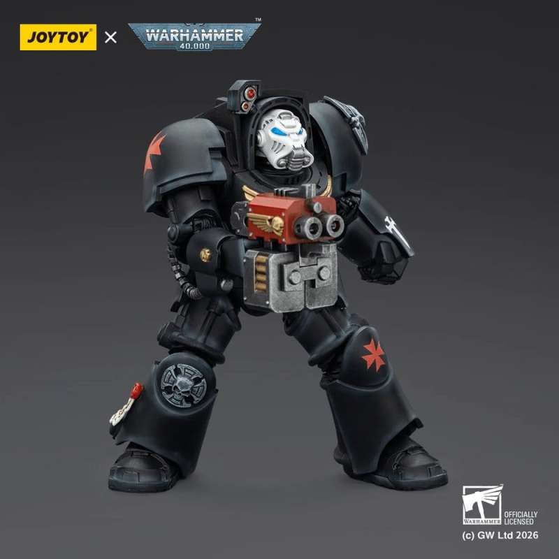 SPOTT-GR Warhammer 40,000 - Φιγούρα Δράσης Black Templars Terminator 2 With Power Fist and Storm Bolter Μεγέθους 14cm