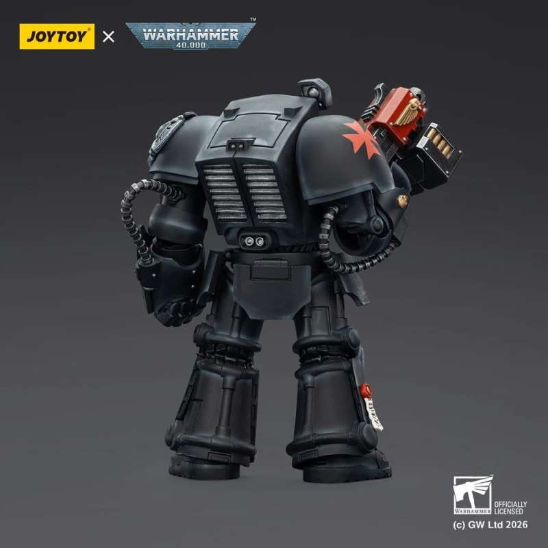 SPOTT-GR Warhammer 40,000 - Φιγούρα Δράσης Black Templars Terminator 2 With Power Fist and Storm Bolter Μεγέθους 14cm