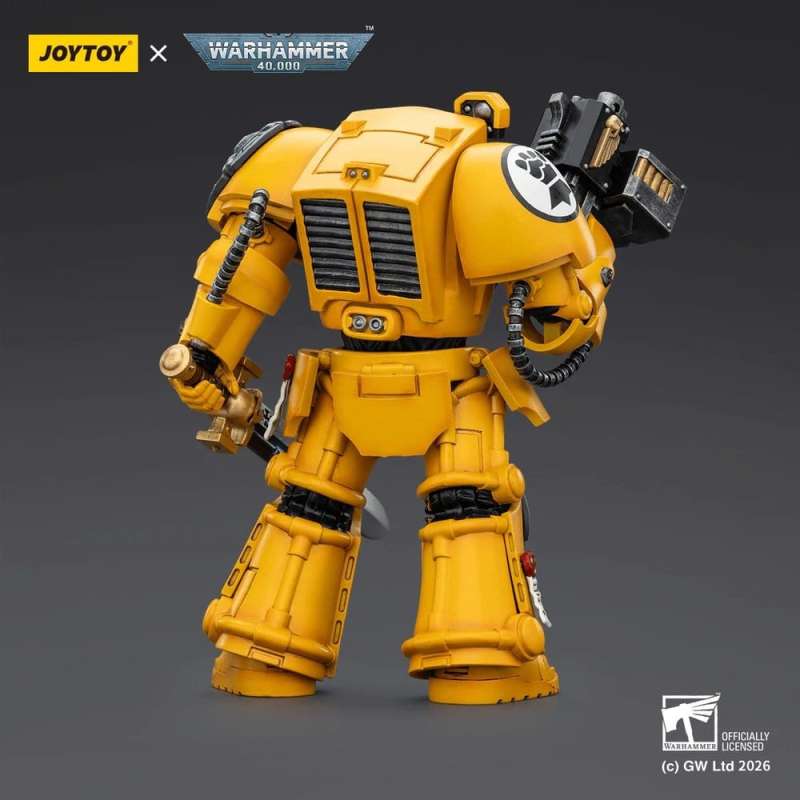 SPOTT-GR Warhammer 40,000 - Φιγούρα Δράσης Imperial Fists Terminator 1 With Power Sword and Storm Bolter Μεγέθους 14cm