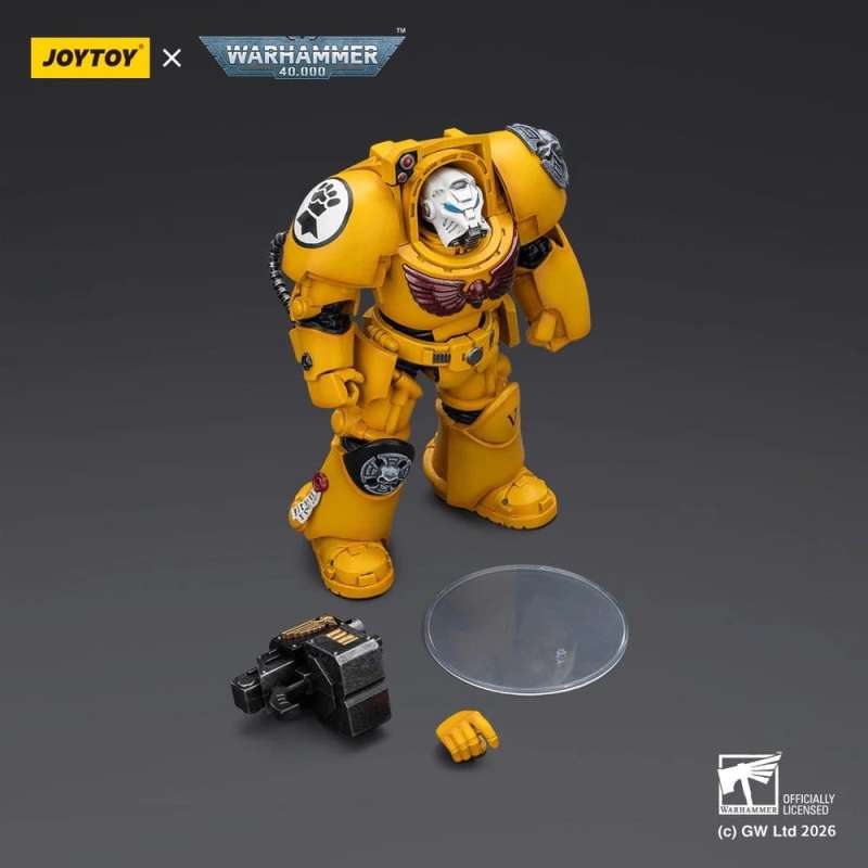 SPOTT-GR Warhammer 40,000 - Φιγούρα Δράσης Imperial Fists Terminator 2 With Power Fist and Storm Bolter Μεγέθους 14cm