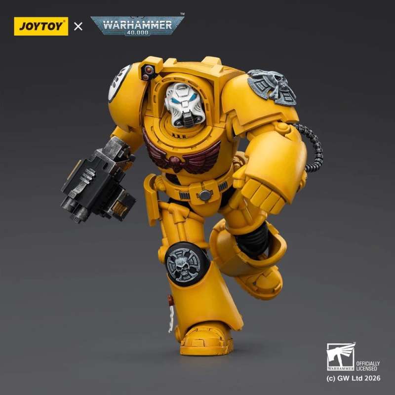SPOTT-GR Warhammer 40,000 - Φιγούρα Δράσης Imperial Fists Terminator 2 With Power Fist and Storm Bolter Μεγέθους 14cm