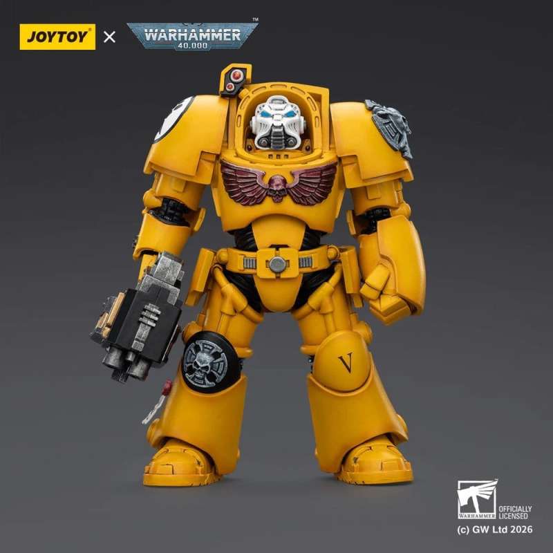 SPOTT-GR Warhammer 40,000 - Φιγούρα Δράσης Imperial Fists Terminator 2 With Power Fist and Storm Bolter Μεγέθους 14cm