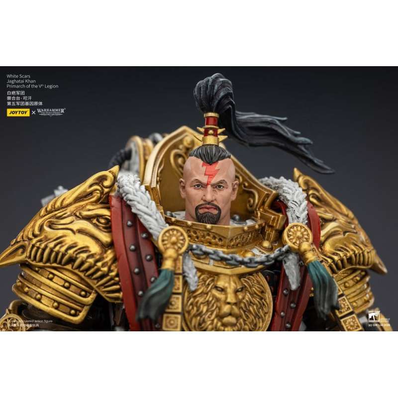 SPOTT-GR Warhammer The Horus Heresy - Φιγούρα Δράσης White Scars Jaghatai Khan Primarch of the Vth Legion Μεγέθους 19cm