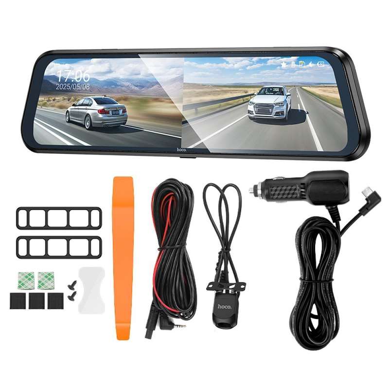 SPOTT-GR Hoco DV16 - Dashcam Αυτοκινήτου με Καθρέφτη Οθόνη 9.66