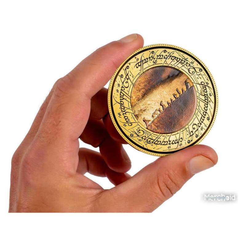 SPOTT-GR Lord of the Rings - Διακοσμητικό Κέρμα με Βάση Stand Γραφείου The Fellowship