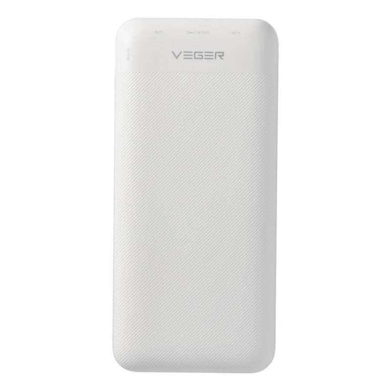 SPOTT-GR Veger L20S - Power Bank 20000mAh (PD Quick Charge 3.0 2A 20W) σε Άσπρο Χρώμα (VP2039PD / W2039PD)
