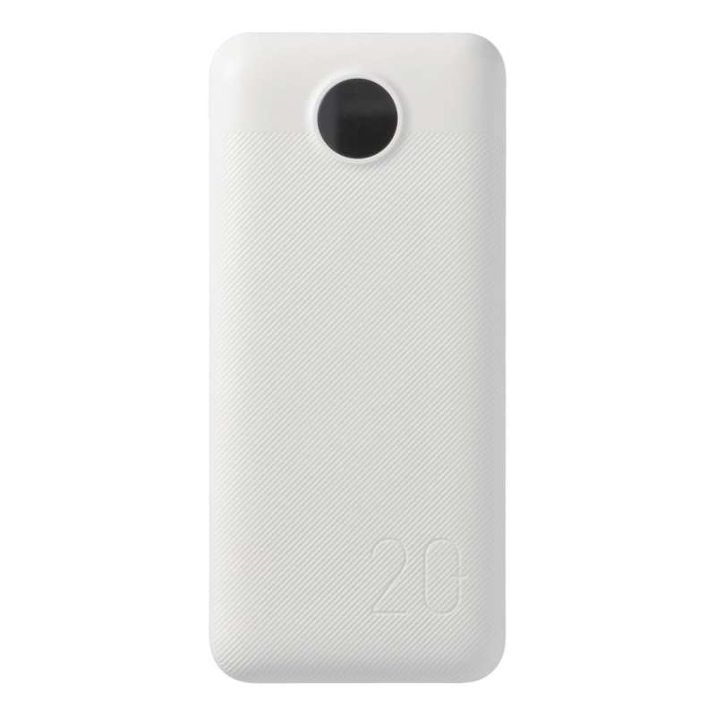 SPOTT-GR Veger L20S - Power Bank 20000mAh (PD Quick Charge 3.0 2A 20W) σε Άσπρο Χρώμα (VP2039PD / W2039PD)