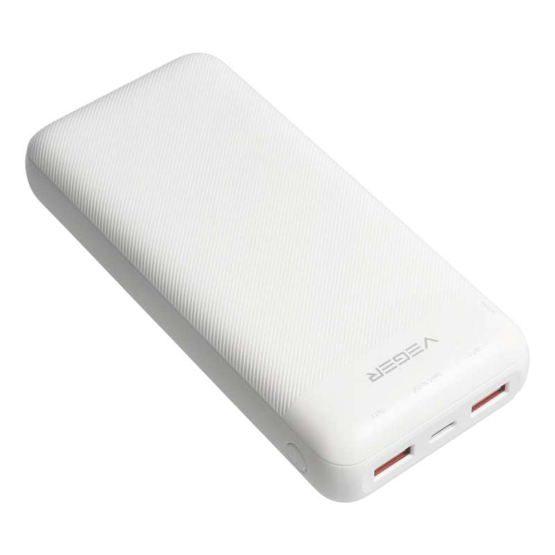 SPOTT-GR Veger L20S - Power Bank 20000mAh (PD Quick Charge 3.0 2A 20W) σε Άσπρο Χρώμα (VP2039PD / W2039PD)
