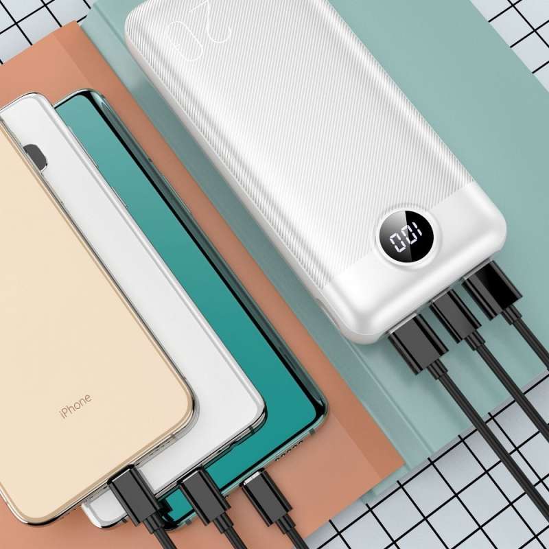 SPOTT-GR Veger L20S - Power Bank 20000mAh (PD Quick Charge 3.0 2A 20W) σε Άσπρο Χρώμα (VP2039PD / W2039PD)