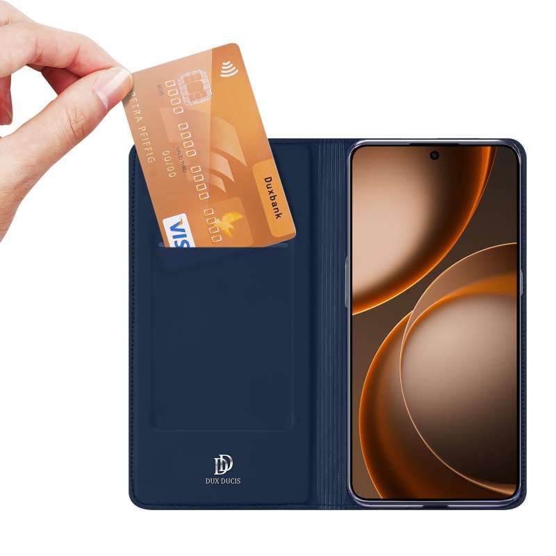 SPOTT-GR Dux Ducis Skin Pro - Θήκη Πορτοφόλι για OPPO Find X9 Ultra σε Μπλε Χρώμα