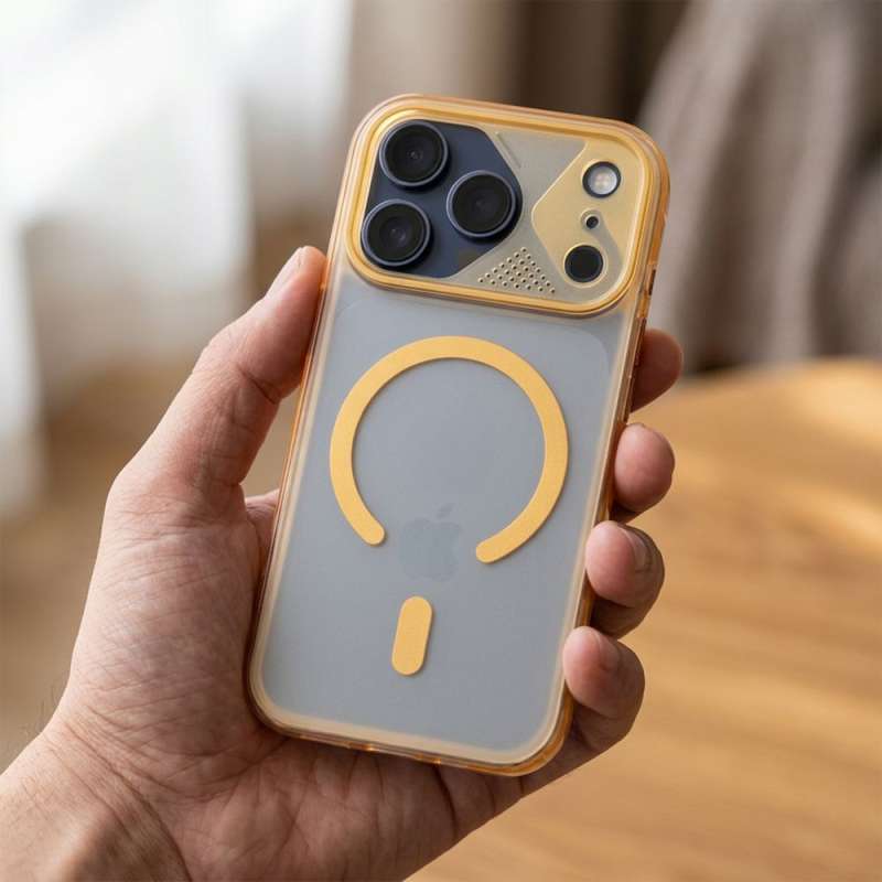 SPOTT-GR Aurora Case - Θήκη για Apple iPhone 17 Pro με Υποστήριξη MagSafe σε Πορτοκαλί Χρώμα