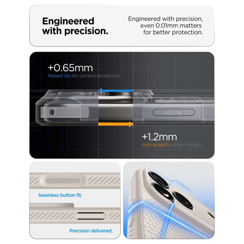 SPOTT-GR Spigen Liquid Air - Θήκη για Apple iPhone 17 Pro σε Γκρι Χρώμα