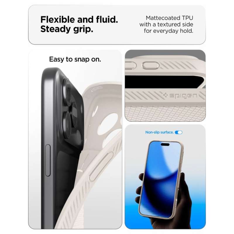 SPOTT-GR Spigen Liquid Air - Θήκη για Apple iPhone 17 Pro σε Γκρι Χρώμα