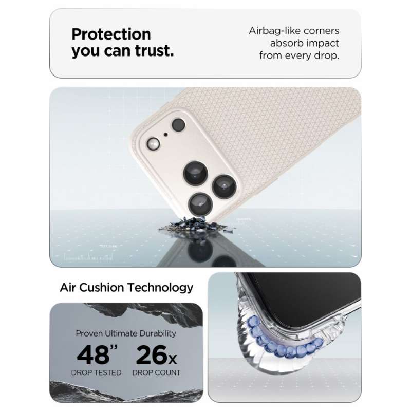 SPOTT-GR Spigen Liquid Air - Θήκη για Apple iPhone 17 Pro σε Γκρι Χρώμα