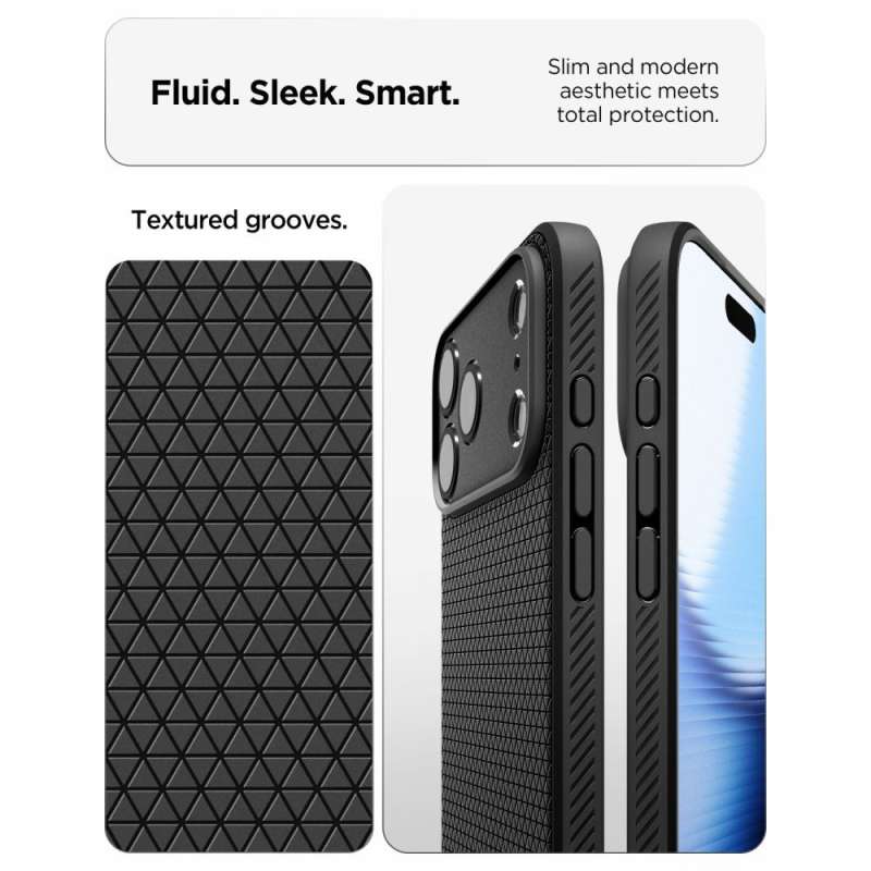 SPOTT-GR Spigen Liquid Air - Θήκη για Apple iPhone 17 Pro σε Μαύρο Χρώμα