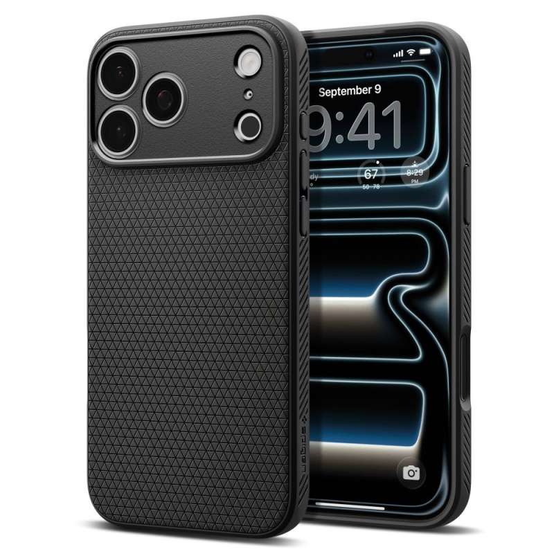 SPOTT-GR Spigen Liquid Air - Θήκη για Apple iPhone 17 Pro σε Μαύρο Χρώμα