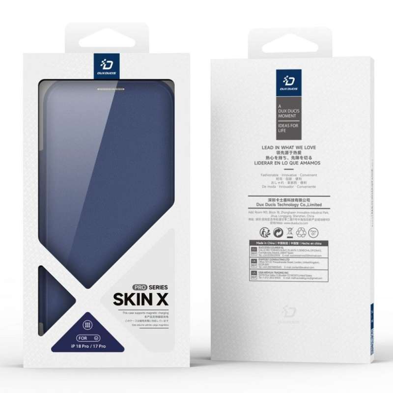 SPOTT-GR Dux Ducis Skin Pro - Θήκη με Υποστήριξη MagSafe για Apple iPhone 17 Pro Max (Open Ring Version) σε Μαύρο Χρώμα