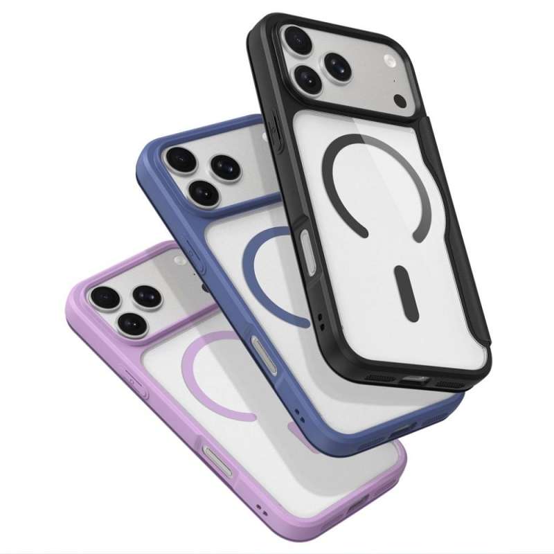 SPOTT-GR Dux Ducis Skin Pro - Θήκη με Υποστήριξη MagSafe για Apple iPhone 17 Pro (Open Ring Version) σε Μαύρο Χρώμα