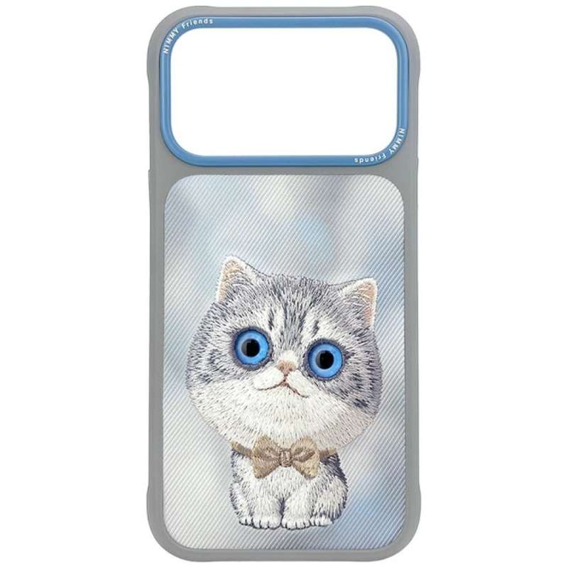 SPOTT-GR Nimmy Big Eyed Silver Shaded Cat - Θήκη για Apple iPhone 17 Pro Max σε Γκρι Χρώμα