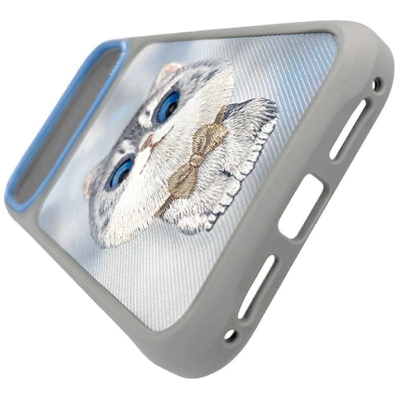SPOTT-GR Nimmy Big Eyed Silver Shaded Cat - Θήκη για Apple iPhone 17 Pro Max σε Γκρι Χρώμα