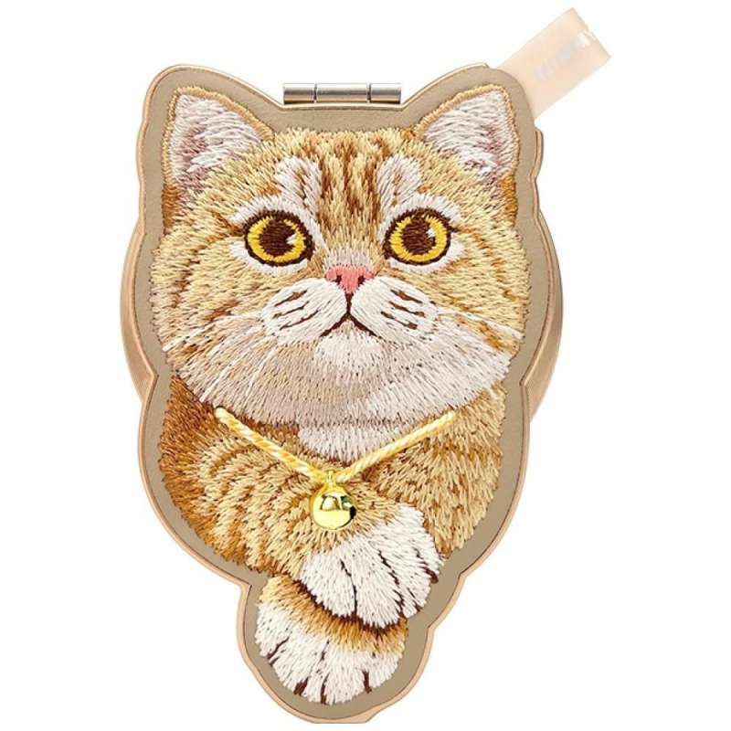 SPOTT-GR Nimmy Denim Fashion - Μαγνητική Αναδιπλούμενη Βάση με Design Ginger Cat σε Καφέ Χρώμα